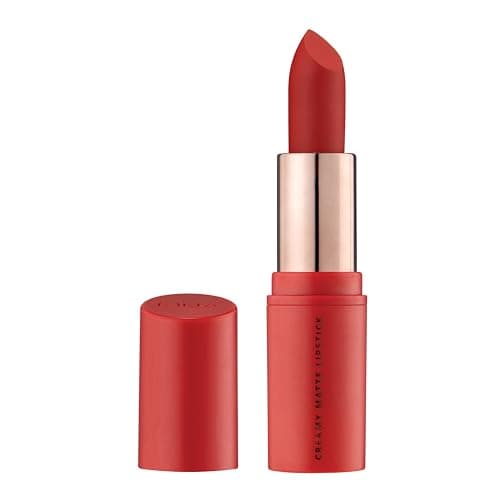 Image of MUA Makeup Academy Creamy Matte Lipstick, Agenda (Red), Highly Pigmented - Vegan & Cruelty Free (Pack of 1)