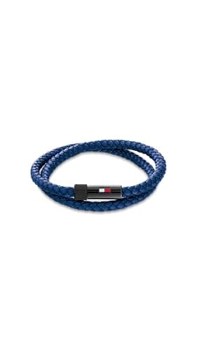 Image of Tommy Hilfiger Jewelry Men's Leather Bracelet with Magnetic Closure