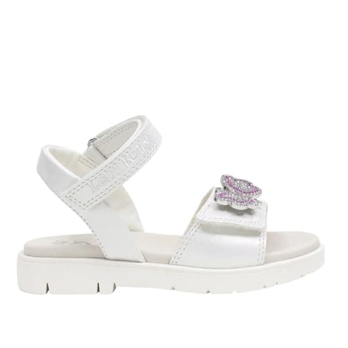 Image of Lelli Kelly Girls Kids LK4870 INES Adjustable Sandals (Bianco, UK Footwear Size System, Little Kid, Women, Numeric, Medium, 12)