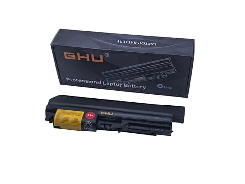 Image of GHU New Battery 48 WH Replacement for 33+ 41U3198 43r2499 42t4531 42T4644 Compatible with Thinkpad R400 T400 14-inch 42T5263 42T5229 42T4677 42T5225 42T5229 42T5262 42T5264