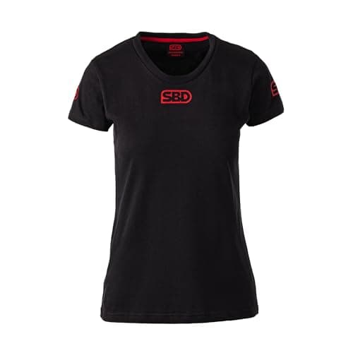 Image of SBD Womens Competition T-Shirt Cotton Powerlifting Shirt – Gym & Training Tee Made in Great Britain Black