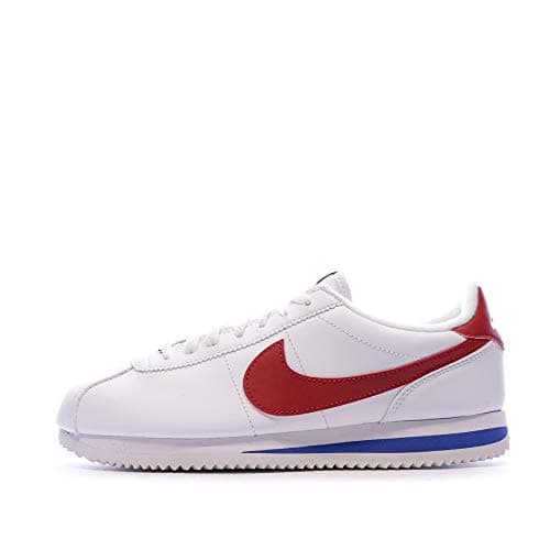 Image of Nike Cortez Basic Leather, Men's Running Running Shoes, White (White/Varsity Red/Varsity Royal 103), 6.5 UK (40.5 EU)
