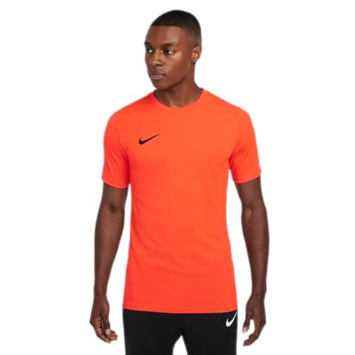 Image of NIKE Men's M Nk Dry Park Vii Jsy T shirt, Bright Crimson/Black, M UK