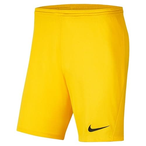 Image of NIKE BV6855-719 Dri-FIT Park 3 Shorts Men's Tour Yellow/Black Size XL