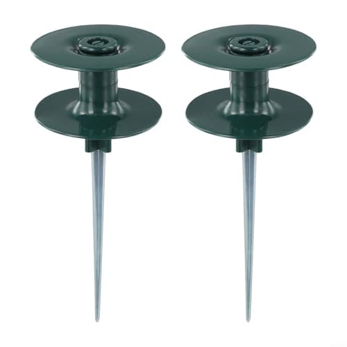 Image of Nexbrill Garden Hose Smooth Roller Guide with Resin Wheel and Duty Zinc Spike, ABS and Hose Guide Prevents Hose Damage to Plants and Flowers,for Directing Watering Path in