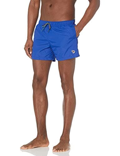 Image of Paul Smith Men's Short Zebra Swim Trunk - Blue - X-Large