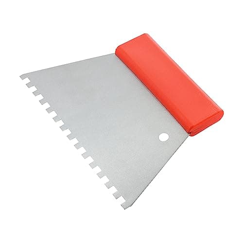 Image of TIMCO - Tile Adhesive Comb (6mm Square Notch, Stainless Steel Blade, Wood Handle)