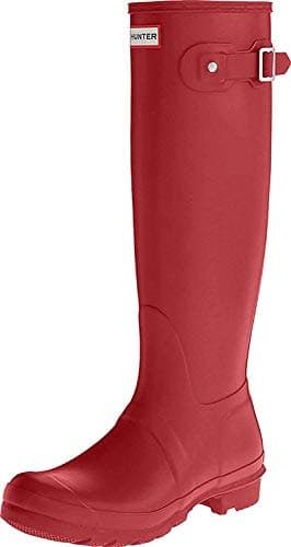 Image of HUNTER Women's Original Tall Wft1000rma-bsy Wellington Boots, Red Military red, 8.5 UK