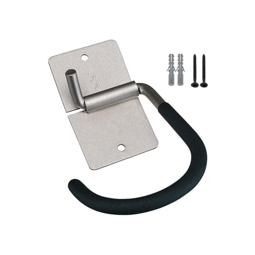 Image of BBB Cycling Bike Hook For Vertical Bike Storage Mountain And Road Bike I Bicycle Wall Hanger I Ceiling Mount I Indoor Storage Ideas I Parking Hook BTL-26, Silber-schwarz