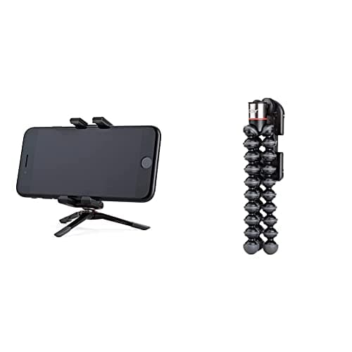 Image of JOBY JB01492 GripTight ONE Micro Stand for Smartphones - Black & GripTight ONE GP Tripod Stand with Phone Holder - Black