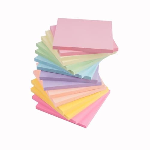 Image of (16 Pads) Sticky Notes, 3x3 inches, Self-Sticky Note Pads Multi Colors, School Supplies Office Products, Writing Memo for Holiday Shop, Teacher Appreciation Xmas Gift and Daily Life Organization
