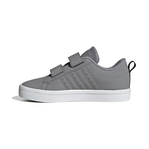 Image of adidas Unisex Kids Vs Pace 2.0 Hook and Loop Kids Shoes, Grey Three/Core Black/Cloud White, 10 UK Child