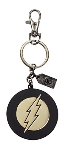 Image of Universe DC Metal Flash Logo Keyring - Gold (SD Toys SDTWRN20928)