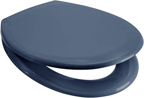 Image of Euroshowers Rainbow Soft Close Top Fix/Blind Hole Fix/Standard Fix Toilet Seat (Denim Blue)