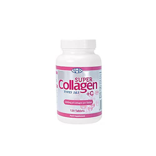 Image of AHS Super Collagen + Vitamin C Tablets 120 Tablets - 6000mg Collagen per Serving - 1 Month Supply