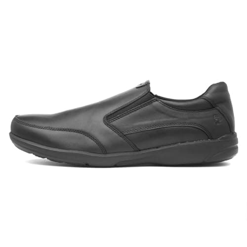 Image of Hush Puppies Men's Aaron Loafers, Black, 9 UK