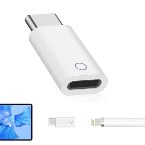 Image of USB C to Pencil Adapter for Apple Pencil 1st Generation, Lightning to USB C for iPad 10th 11th Gen, Supports Bluetooth Pairing