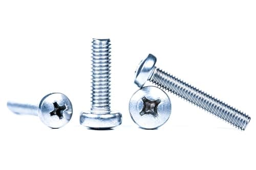Image of M2.5 (2.5mm x 6mm) Phillips Pan Head Machine Screws Zinc Plated Steel DIN 7985 (Pack of 20) G10B