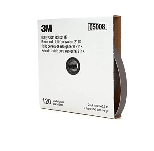 Image of 3M Utility Cloth Roll 211K, 150 J-weight, 1 in x 50 yd, ASO, Full-flex