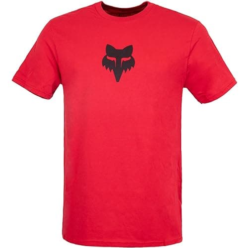 Image of Fox Head Men's T-Shirt, red, XL