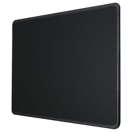Image of Silent Monsters Mouse Mat Small 10 x 8 inches / 25 x 20 cm, black Mouse Pad, Stitched Edges, washable & rollable Mouse Pad, Gaming Home Office Mousemat, Mousepad non-slip & quiet, Desk Mat