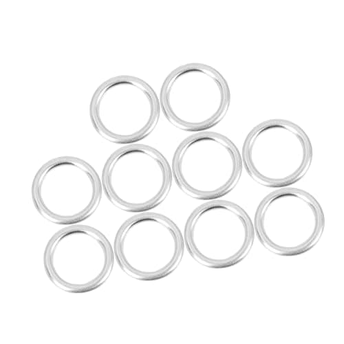 Image of A ABSOPRO 10pcs Durable M14 Car Oil Drain Plug Gaskets for Audi Q7 N-013-815-7 Item Replacement