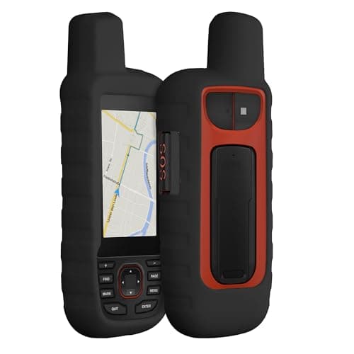 Image of kwmobile Silicone Case for Garmin GPSMAP 66i / GPSMAP 67i Case - Protective Cover for GPS Handheld - Anti-Slip Outdoor Sleeve in Black
