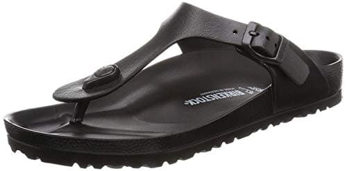 Image of Birkenstock Women's Madrid Big Buckle Sandals, Black, 6-6.5 Narrow