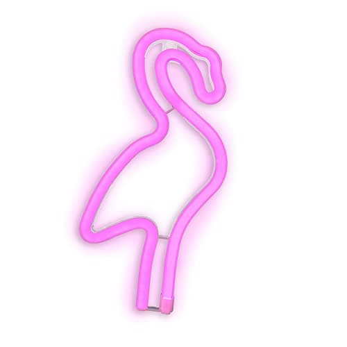 Image of LED Neon Light Sign Wall Light Bar Lamp Home Nursery Room Shop Decor (Pink Flamingo)