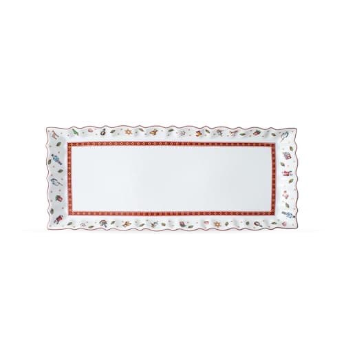Image of Villeroy & Boch – Toy's Delight King Cake Plate Rectangular, Microwave Safe, Large Cake Plate, Serving Plate, Serving Board, Tray for Cake and Biscuits, Premium Porcelain