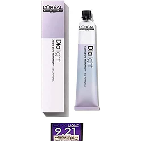Image of L'Oréal Professionnel DiaLight 9.21 Very Light Blonde Iridescent Ash Ammonia Free 50ml