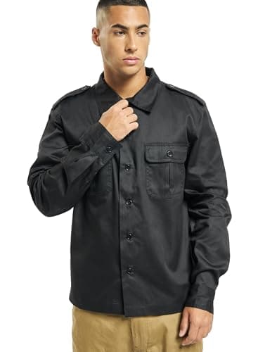 Image of Brandit US Shirt Long Sleeve, color: black, size: 4XL