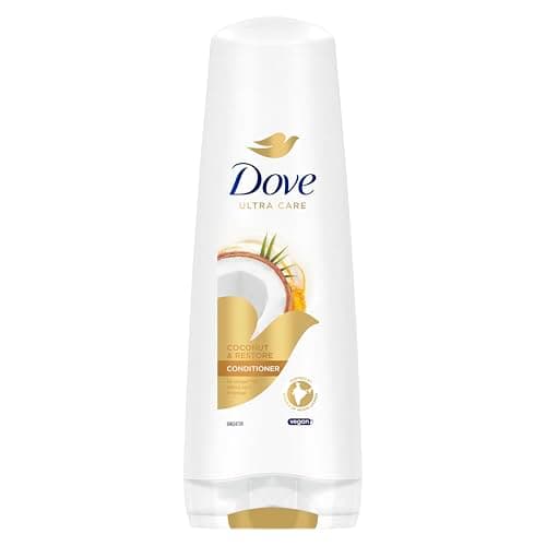 Image of Dove Ultra Care Coconut & Restore Conditioner with coconut oil and turmeric for stronger hair without signs of damage* against breakage* 350 ml
