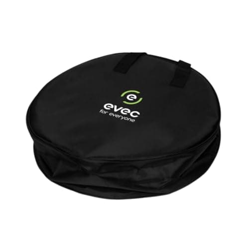 Image of Evec ECB01 EV Charging Cable Storage Bag, Black, with Zip and Handles for Electric Vehicles