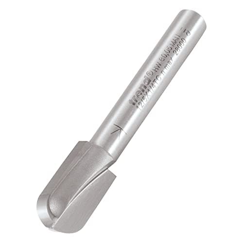 Image of Trend Professional Radius Router Cutter, 5mm Radius, 1/4 Inch Shank, 10mm Cut Diameter & 18mm Cut Length, Tungsten Carbide Tipped, Without Bearing, 12/5X1/4TC