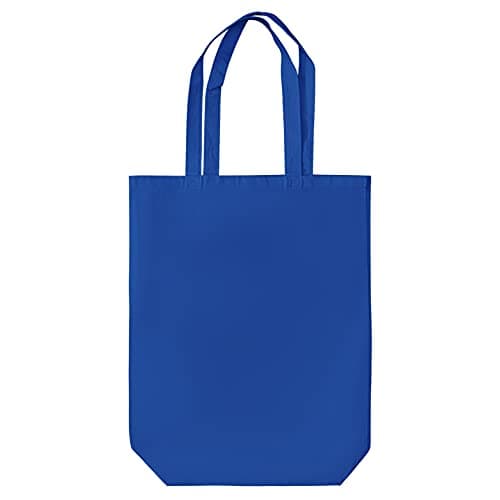 Image of IMFAA Heavy Duty 100% Cotton Canvas Reusable Strong Shoulder/Hand Tote Shopping Bags (Pack-1, Blue)…
