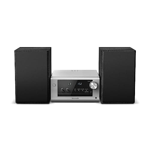 Image of Panasonic SC-PM702EB-S Micro HiFi Compact Stereo System with FM / DAB / DAB+ Radio, 80W Output Power, 2-way Speakers, CD Player, Bluetooth, USB, MP3, Silver/Black