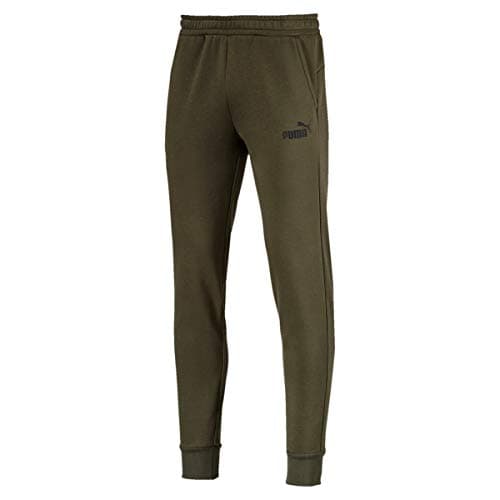 Image of Puma Men Ess Logo Pants Fl Cl Sweatpants - Forest Night, Small