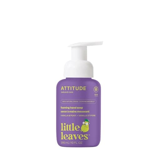Image of ATTITUDE Foaming Hand Soap for Kids, EWG Verified, Dermatologically Tested, Plant- and Mineral-Based Ingredients, Vegan, Vanilla and Pear, 295 mL
