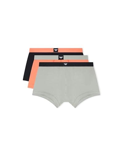 Image of Emporio Armani Men's Essential LOGOLABEL 3-Pack Trunk Black L