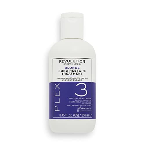 Image of Revolution Haircare London Plex 3, Bond Restore Treatment, Hair Treatment for Blondes, 250 ml