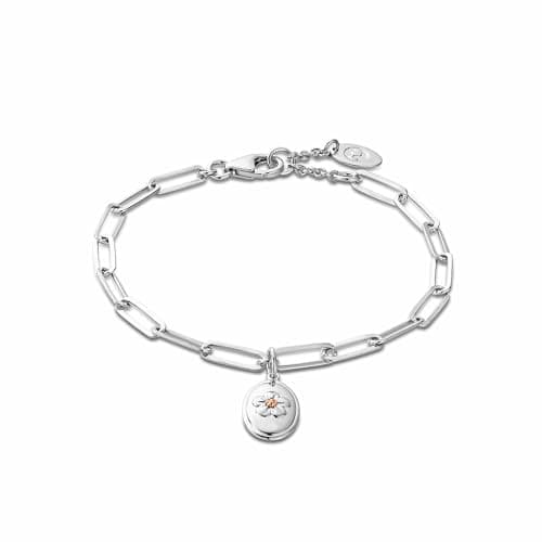 Image of Nature's Wonder Sterling Silver Forget-Me-Not Bracelet Standard