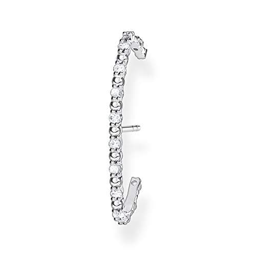 Image of THOMAS SABO Single ear stud white stones, silver 925 Sterling Silver
