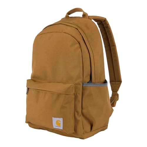 Image of Carhartt unisex-adult 21l Laptop Backpack, Durable Water-resistant Pack With Laptop Sleeve Backpack, Classic Backpack (Carhartt Brown), One Size, 21l Laptop Backpack, Durable Water-resistant Pack With