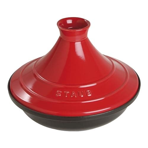 Image of STAUB – 327 – Tajine Cast Iron Cherry Red,28 x 28 x 20 cm