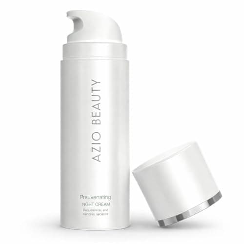 Image of Azio Beauty Rejuvenating Night Cream 50ml – Rich, Luxurious Moisturiser Deeply Hydrates Skin Whilst You Sleep - Visibly Reduces Appearance of Fine Lines & Wrinkles - Boosts Collagen Production