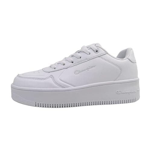 Image of Champion Women's Rebound Platform Low Trainers, White Ww001, 6 UK