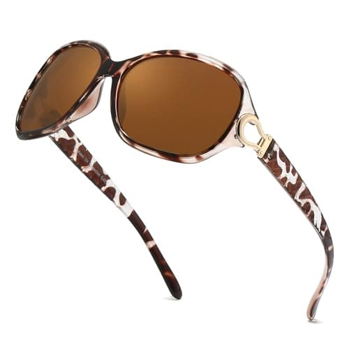 Image of Myiaur Polarised Sunglasses for Women, Trendy Oversized Sun Glasses Fashion Ladies Shades Anti Glare UV400 Protection