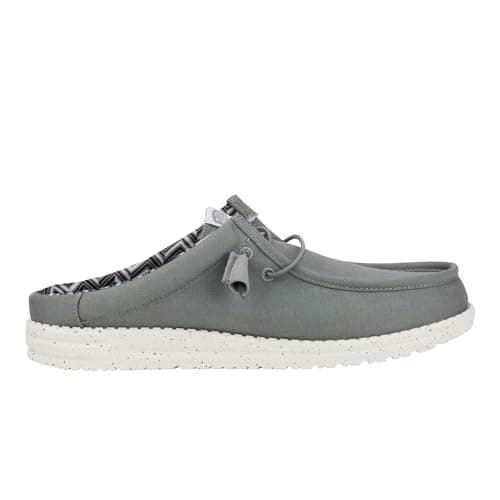 Image of HEYDUDE - Wally Slip Stretch Canvas, Men Shoes, Grey, 9 UK