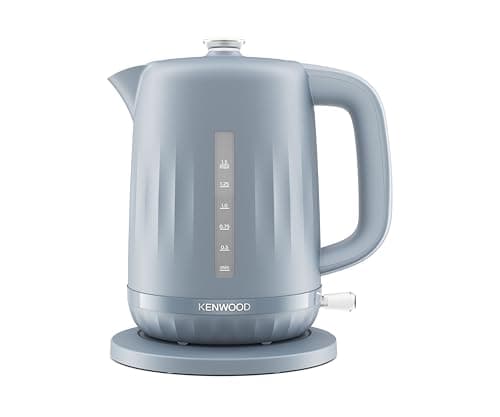 Image of Kenwood Ripple Kettle ZJP06.000GY, Electric Kettle with 360° Swivel Base, Water Level Indicator, Cord Storage, Boil-Dry Protection, removable Filter, Capacity 1.5L, 3000W, Storm Blue Grey